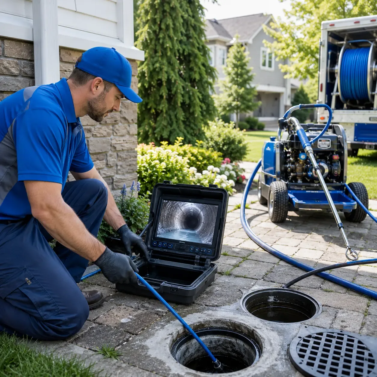 Outdoor drain cleaning professionals serving Washington, TX
